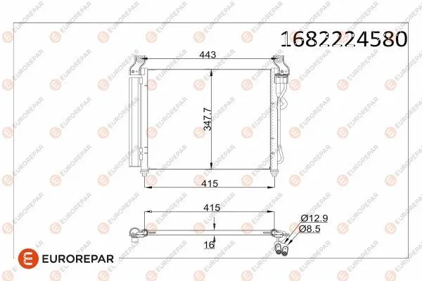Klima Radyatörü  EUROREPAR 1682224580