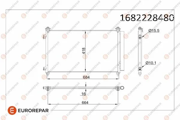 Klima Radyatörü  EUROREPAR 1682228480