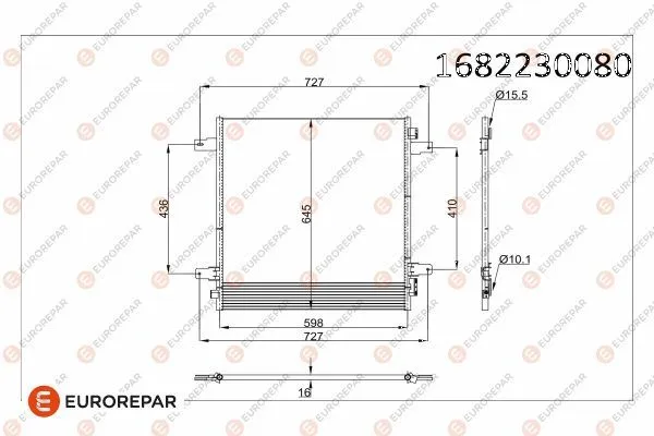 Klima Radyatörü  EUROREPAR 1682230080