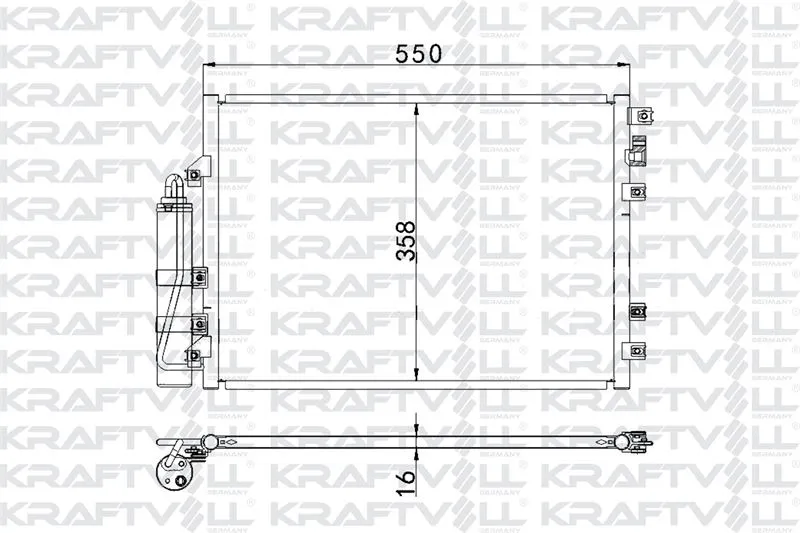 Klima Radyatörü  KRAFTVOLL 08060110