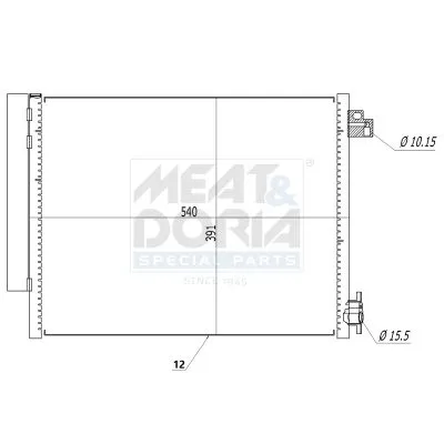 Klima Radyatörü  MOTORTEC RNT0603