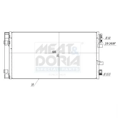 Klima Radyatörü  MOTORTEC RNT0837