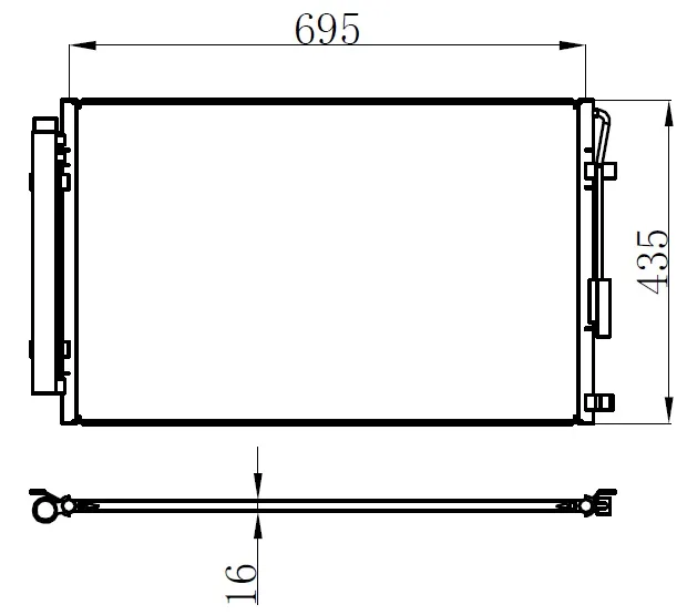 Klima Radyatörü  ORİS CHY873016