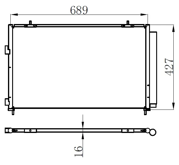Klima Radyatörü  ORİS CTO851016