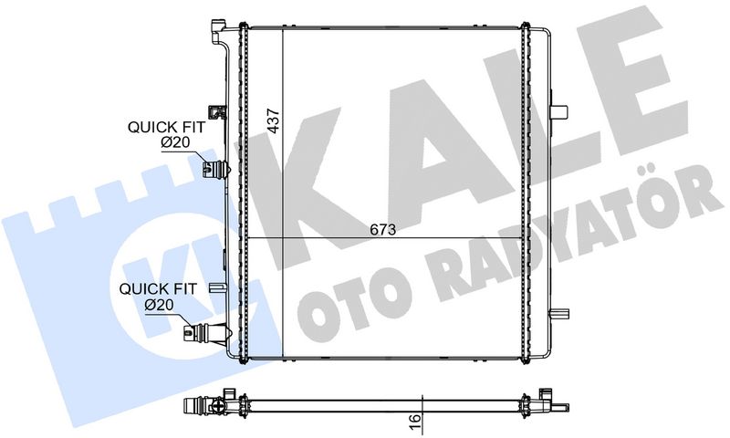 Klima Radyatörü  RENAULT ORJINAL 214106910R