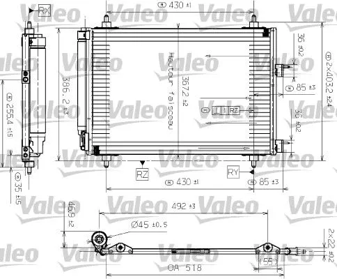 Klima Radyatörü  VALEO 817524