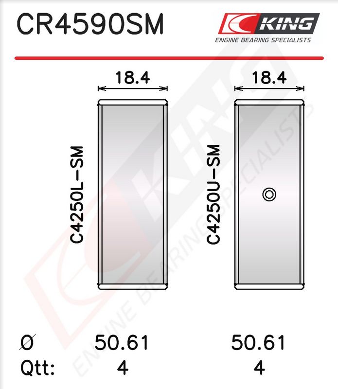 Kol Yatak (0.50)  GLYCO 71-3929/4 0.50mm