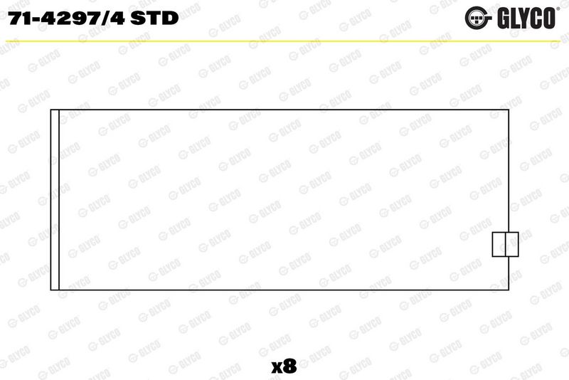 Biyel Yatak Çanağı GLYCO 71-4297/4 STD