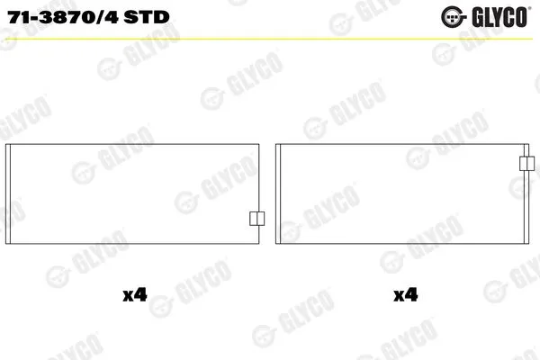 Kol Yatak (STD)  GLYCO 71-3870/4 STD