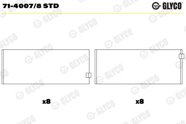 Kol Yatak (STD)  GLYCO 71-4007/8 STD