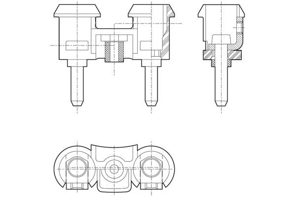 Korna 12V Set 300/374 Hz. 115Db - . Görsel