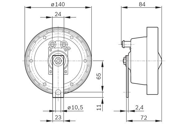 BOSCH 0320226002 Korna - . Görsel