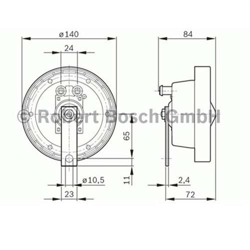 Korna 24V 60W 300 Hz Çap:140 Mm - . Görsel