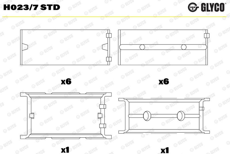 Krank Mili Yatak Çanağı GLYCO H023/7 STD