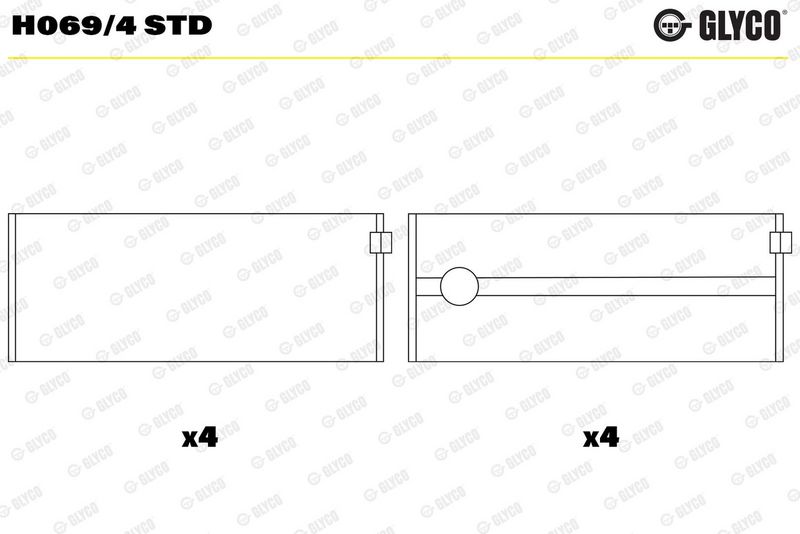 Krank Mili Yatak Çanağı GLYCO H069/4 STD