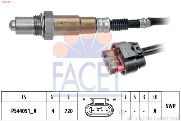 Lambda Sensörü Made İn İtaly - Oe Equivalent FACET 10.8375