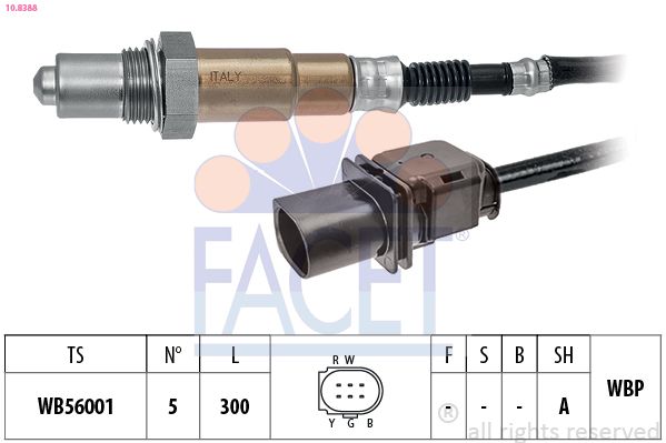Lambda Sensörü Made İn İtaly - Oe Equivalent FACET 10.8388
