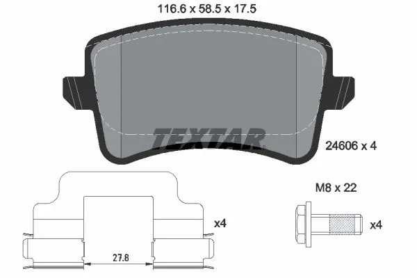 MAGNETI MARELLI 323700040900 Fren Balatası Arka