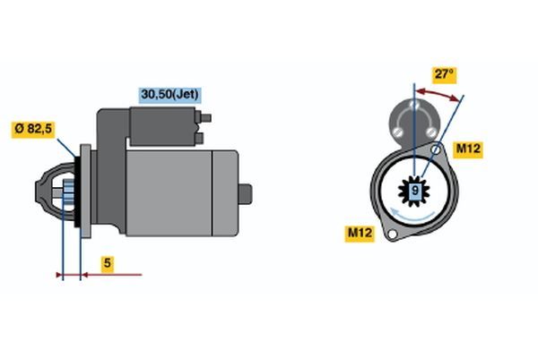 BOSCH 0001125053 Marş Motoru - . Görsel