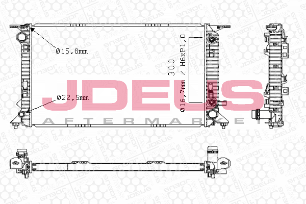 Motor Su Radyatörü JDEUS M-0010460