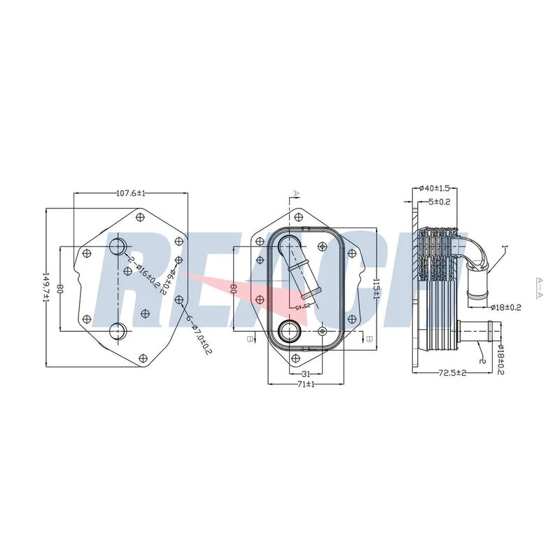 Motor Yağ Soğutucu  ASPART 6OCO1133