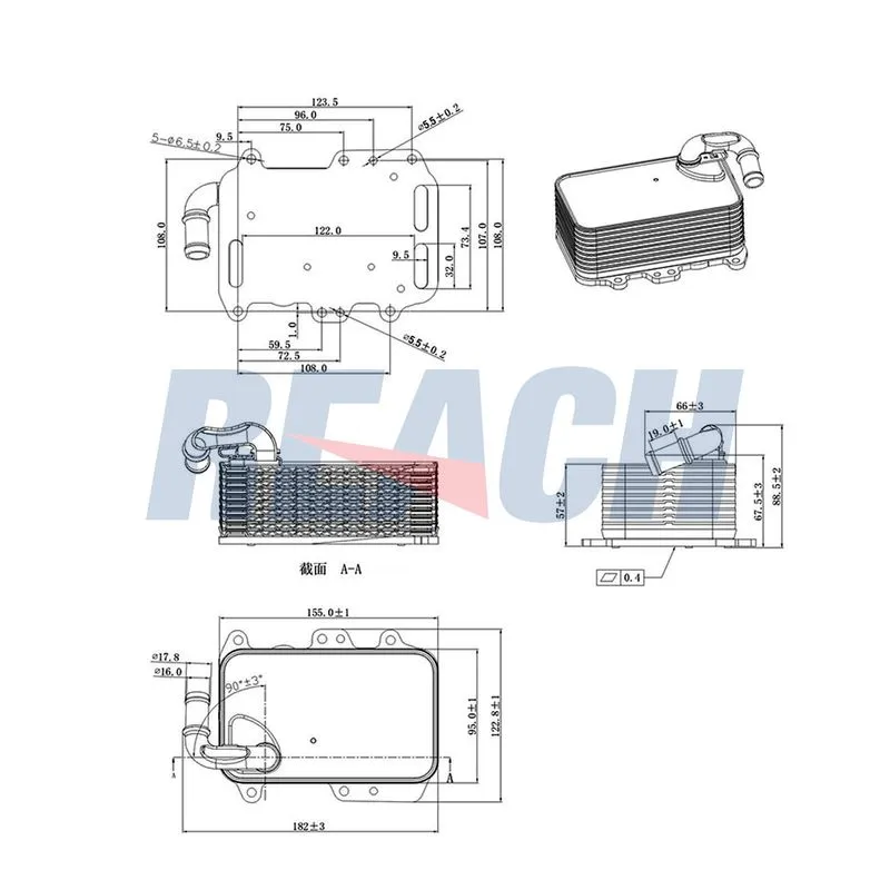 Motor Yağ Soğutucu  ASPART 6OCO1158