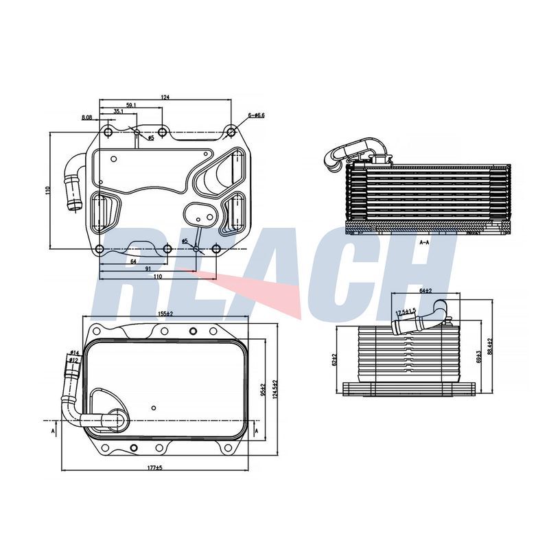 Motor Yağ Soğutucu  ASPART 6OCO1161