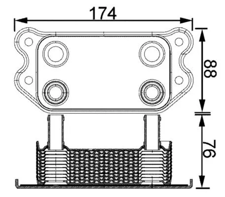 Motor Yağ Soğutucu  MAHLE CLC 192 000S