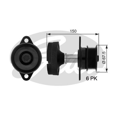 GATES OAP7045 Alternatör Şaftı