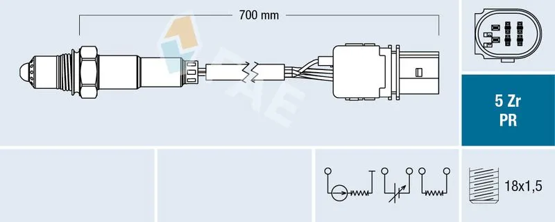 Oksijen (Lambda) Sensörü  FIAT ORJINAL 51801278