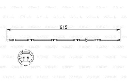 BOSCH 1987473509 Fren Balata Fısı Arka - . Görsel