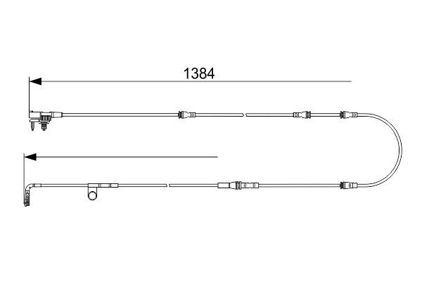 BOSCH 1987473582 Balata Fişi İkaz Kablosu - . Görsel