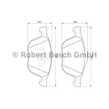 BOSCH 0986495215 Fren Balatası Ön - . Görsel