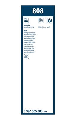 BOSCH 3397005808 Silecek Süpürgesi Ön Takım - . Görsel