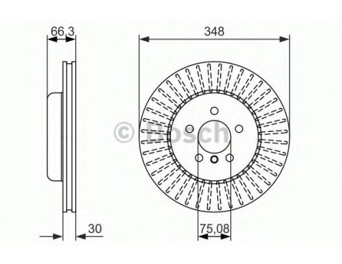 BOSCH 0986479772 Fren Diski Ön - . Görsel