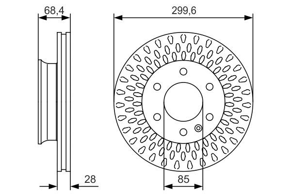 BOSCH 0986479R78 Fren Diski Ön - . Görsel
