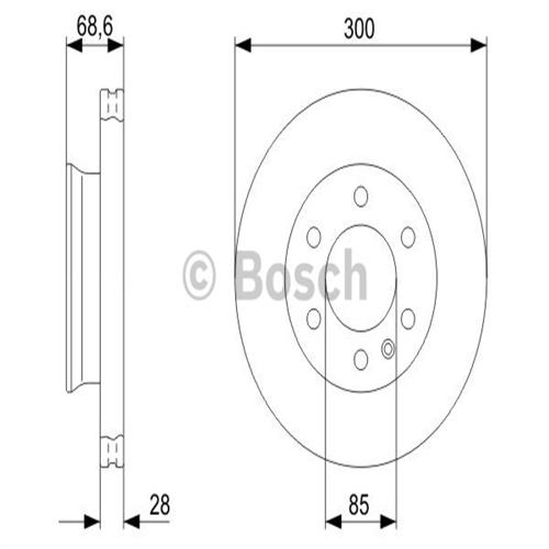 BOSCH 0986479R78 Fren Diski Ön - . Görsel