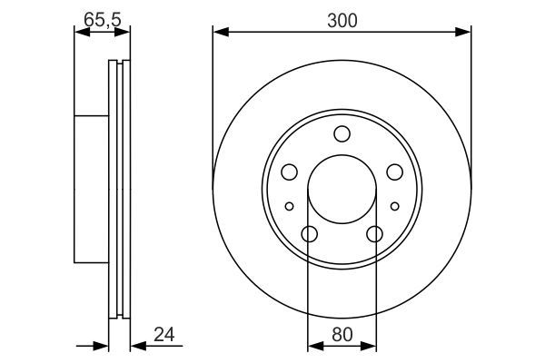 BOSCH 0986479R86 Fren Diski Ön - . Görsel