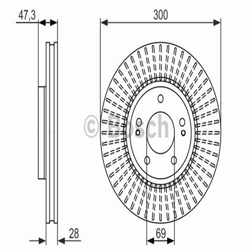 BOSCH 0986479S14 Ön Fren Aynası - . Görsel