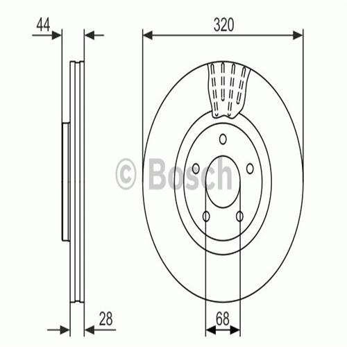 BOSCH 0986479679 Ön Fren Aynası - . Görsel