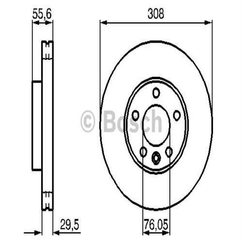 BOSCH 0986479R84 Fren Diski Ön - . Görsel