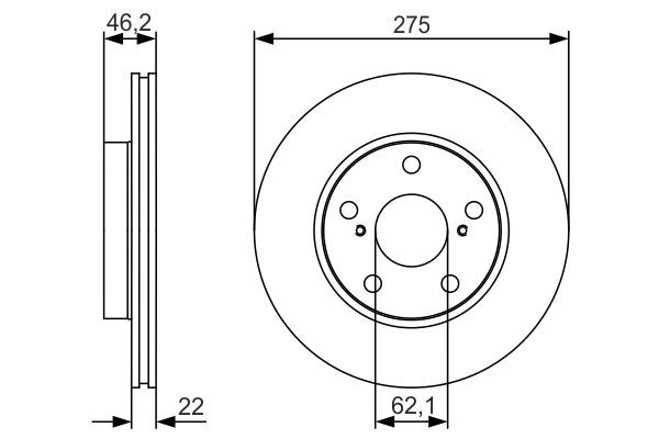 BOSCH 0986479R97 Fren Diski Ön - . Görsel
