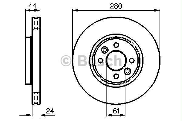 BOSCH 0986479R67 Fren Diski Ön - . Görsel