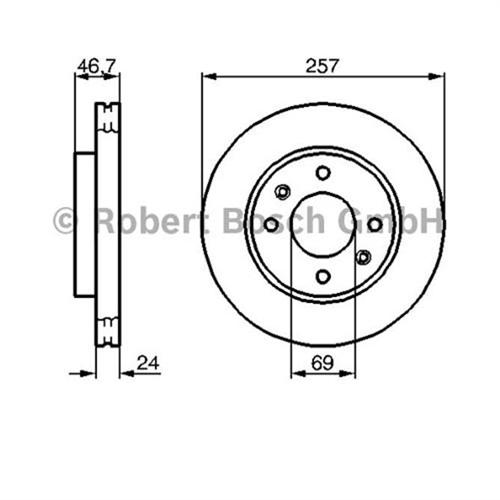 BOSCH 0986479S03 Ön Fren Aynası - . Görsel