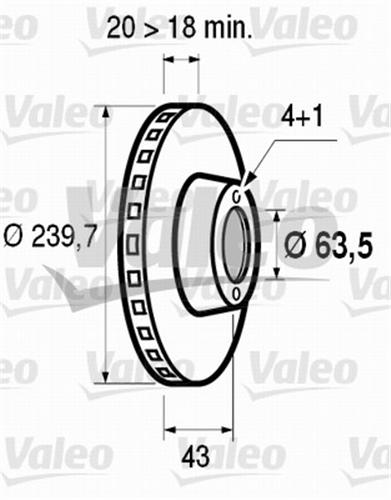 VALEO 186163 Fren Diski Ön - . Görsel