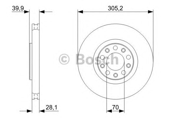 BOSCH 0986479293 Ön Fren Aynası - . Görsel