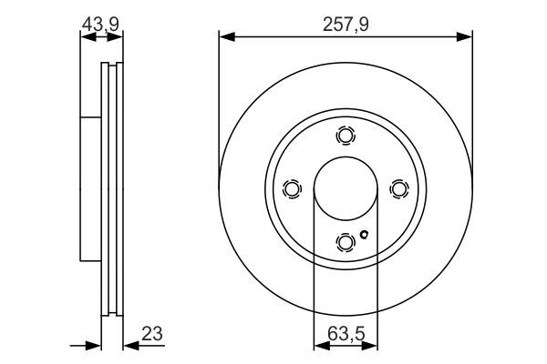 BOSCH 0986479S38 Fren Diski Ön - . Görsel