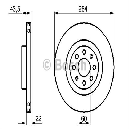 BOSCH 0986479S91 Fren Diski Ön - . Görsel