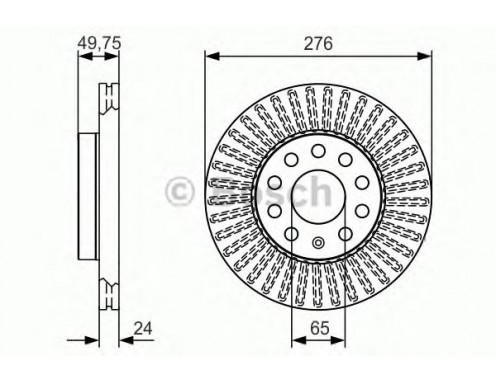 BOSCH 0986479C47 Fren Diski Ön - . Görsel