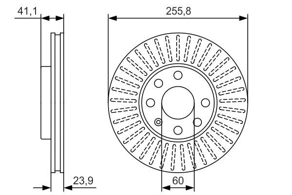 BOSCH 0986479R76 Fren Diski Ön